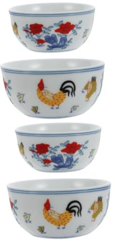 TOPPERFUN 2 Series Taza De Jarra De Pollo Antiguo Taza De Té Tazas De Porcelana De Té De Porcelana Kung Fu Copa De Pollo Para Té Tazas De Te Chino Cerámica Vistoso 2 Piezas*2