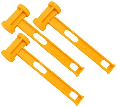 Milisten 3 Stück Campinghammer Zeltnagelhammer Aus Leichtem Pe Material Multifunktional Mit Heringzieher Für Camping Wandern Und Outdoor