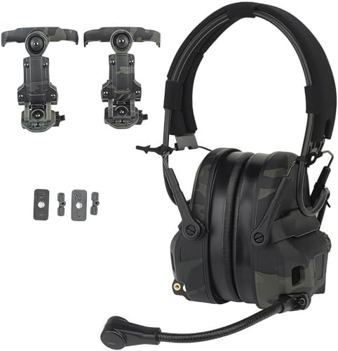ACEXIER Casque tactique GEN 6 2 en 1 à réduction de bruit pour la chasse et le tir, compatible avec les casques 0PS C.ore A.RC et W.endy M-IOK (BCP)