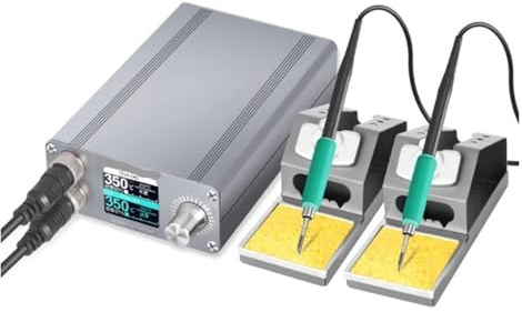 Station de soudage numérique T12-X2, double poignée, OLED, fer à souder, puce STM 32, veille automatique, économie d'énergie(Solder station 1S)