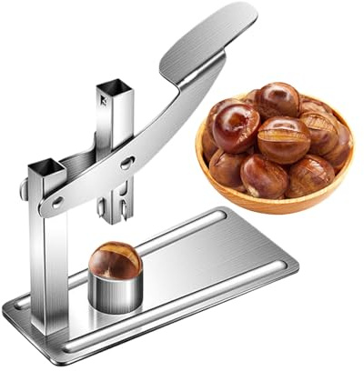 Apriscatole in Acciaio – Leva a Pressione Robusta, Facile da Usare, Sicuro e Confortevole, per Aprire Castagne Calde o grigliate Versatile per, Il Banchetto,