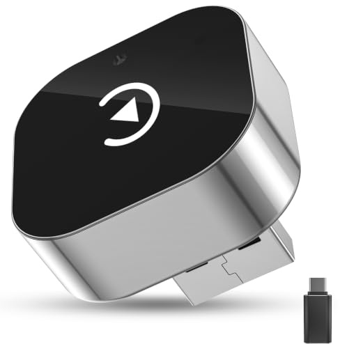 2 in 1 Carplay Wireless Adapter & Android Auto Adapter,USB-A/Typ-C Wired Auf Wireless Kompatibel Mit Für iPhone IOS 10+ e Android 11+,Schnelle Verbindung, Keine Verzögerun, Auto-Wiederverbindun