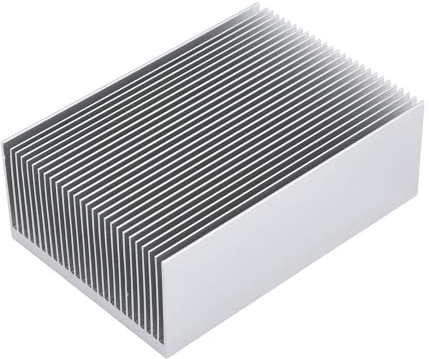 Awxlumv Großer Kühlkörper, Aluminium, 120 mm x 69 mm x 36 mm, Hochleistungs-Kühlkörper, Diffusionskühlmodul, Kühler, 27 Lamellen, Heizkörper für LED-Verstärker, PCB, IC-Modul, PC, Computer, LED