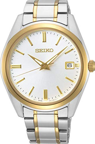 Seiko Quarz Herren-Uhr Edelstahl mit Metallband SUR312P1