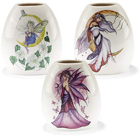 Fairysite/Dragonsite Jessica Galbreth Assorted Porcelain Vases Small - EADV - 3 Pack Assorted