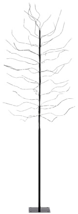 Lights4Christmas LED Baum 248 LED warmweiß 2m Outdoor schwarz