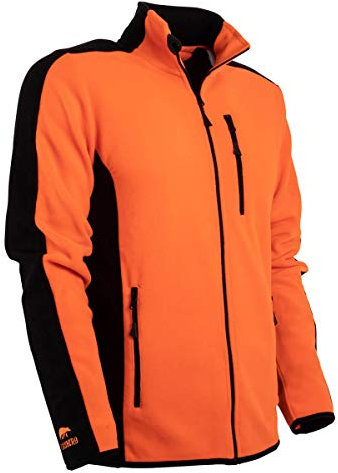 FORSBERG Fleecejacke Bjarkir, Farbe:orange/schwarz, Größe:S