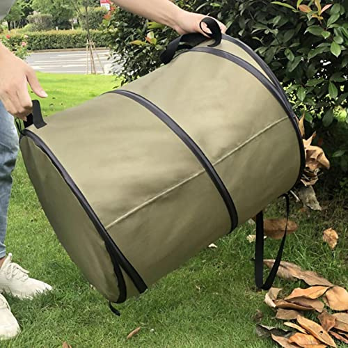 Green Sacks For Garden Waste - 3 Size Large Garden Pop-up Tidy Bag | Reusable Garden Waste Sacks Heavy Duty With Handles, Garden Waste Bag Holder For Collecting Leaves, Grass