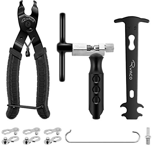 RYACO Bike Chain Tools Set, Bicycle Link Plier, Chain Cutter, Inspection Caliper Included for 6/7/8/9/10 Speed Link Repair, Professional Tool Kit, Suit for Road Mountain Sports Bike