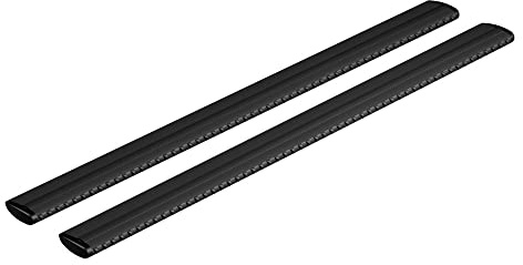 NORDRIVE N15081 Silenzio Black, 1 Paar Dachträger aus Aluminium - L - 128 cm