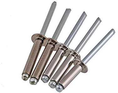 Verbindungselemente, Nieten, Schrauben, Muttern, Nieten M5 304 Edelstahl-Blindnieten Rundkopfnieten Ziernieten 10 Stück Robust und langlebig (Stammlänge: M5 x 25 mm) (Größe: M5 x 12 mm) ( Color : M5 X