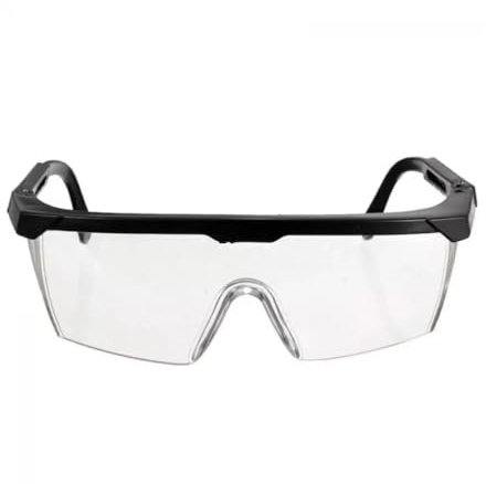 Dunnet Tools Clear Safety Glasses & Over Eyewear | Anti-Fog, Scratch-Resistant, UV Shield | Lightweight, Comfortable Fit for DIY, Lab, Construction, Cycling, Healthcare | For Men & Women (4 Pairs)