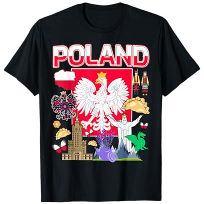 Polska Polish Ideas For Kids & Polish Folk Poland Flag T-Shirt