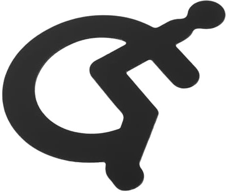 OSALADI Disabled Wheelchair Toilet Sign Wall Sticker 3d Acrylic Bathroom Door Restroom Guiding Sign for Lavatory and Disabled Access