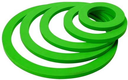 Baoblaze 10 Pièces Anneaux Flottants Aquarium Bague Flottante Nourriture Anneaux de Plantes Flottantes Corral pour Plantes en EVA Adaptés Aux Aquariums Étangs, Vert