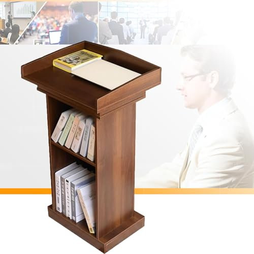 BZJPRFC Podiumsrahmen Aus Holz, Kirchenkanzel, Bodenstehendes Kundenempfangspodium, Geeignet for Reden/Hochzeiten/Kirchen/Seminare