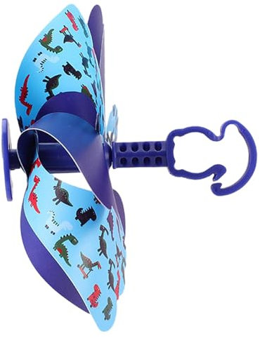Ronyme Kinderfahrrad Windmühle Einzigartige Blume Windrad Roller Spielzeug Dekoration Fahrradzubehör für Kinderwagen Die meisten Fahrräder Kinderfahrrad, Kurzstangen-Dinosaurier