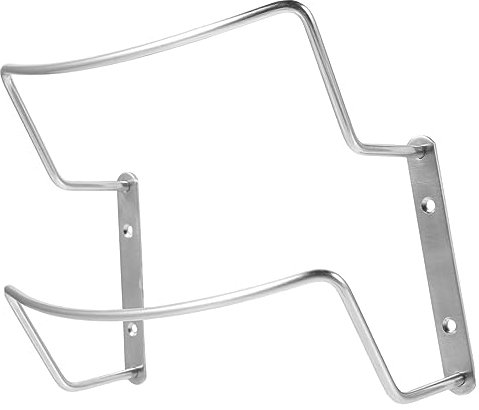 TOPBATHY Topfdeckelhalter aus Edelstahl Wandmontage ohne Bohren 2-lagig Platzsparend Topfdeckel Organizer für Küche