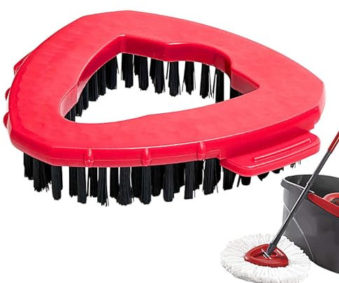 Rotating Mop Replace Head, Rotating Mop Head Replacement, Brush Head For Rotating Mop, Shower Floor Scrubbing Brush, Triangle Floor Brush, Trangle Base Scrub Mop Brush For Kitchen Bathroom Clean