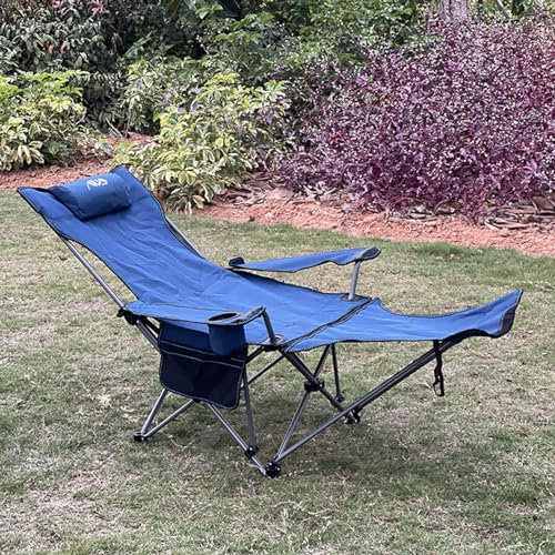 Liegender Strandstuhl-Rucksack, Flacher Lounge-Stuhl, Outdoor-Stuhl, Faltbarer Liegestuhl, verstellbare Terrasse, Lounge, seitliche Getränkehalter-Ablage mit Kopfstütze