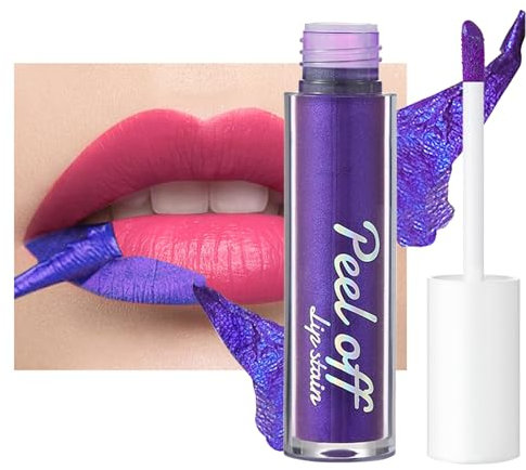 Lip Stain, Peel Off Lip Stain Lip Tint, Tattoo Colored Lip Gloss, Long Lasting Waterproof Proof Matte Finish Lip Tint Stain, Non-stick Cup Nude Lip Lipstick Lip Makeup Gift For Girls