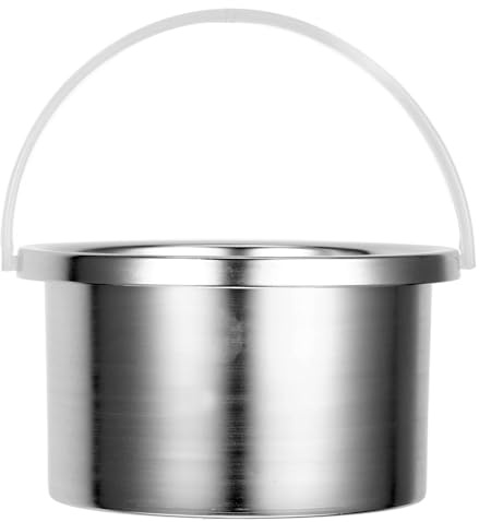 Mikinona Wax Melter Pot Replacement Inner Pot Aluminum Liner for Wax Melting Machine Warmer Replacement Container for Hair Removal Heat Resistant Easy Clean 4.72 X 4.72 X 2.48 in