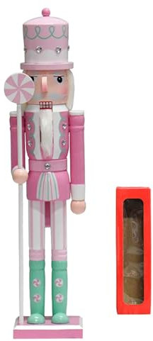 Cascanueces de Navidad, grandes figuras de decoración de madera, 50 cm, decoraciones navideñas hechas a mano, adornos coloridos para el hogar, suministros de fiesta de vacaciones para mesa y oficina