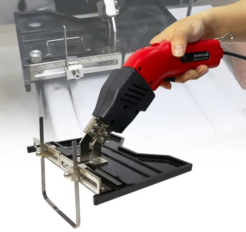 200W/250W Coltello Elettrico Portatile Caldo, Kit Taglierina Per Utensile Da Taglio Per Spugna Di Polistirolo Espanso, Con Righello A Piastra Scanalata E Lama Riscaldante Pieghevole,KS200-110V