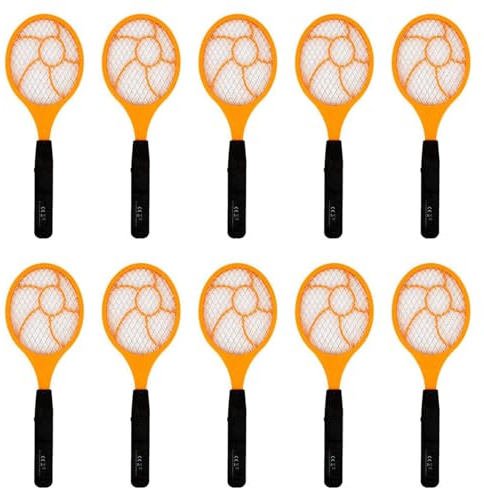 Ohewiiuk 10X Palmeta Matamoscas para Mosquito Electrico Led Matamoscas Raqueta de Tenis Electrica 44 X 15.5 de Mosquito Avispa