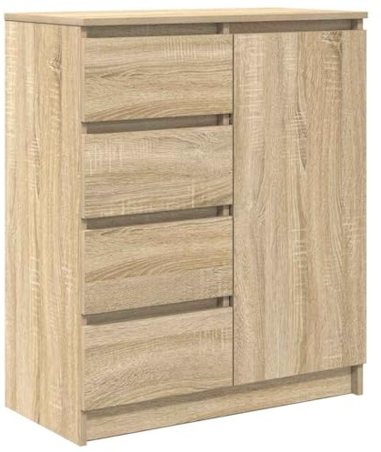 vidaXL Sideboard mit Schubladen Sonoma-Eiche 71x35x84 cm Holzwerkstoff