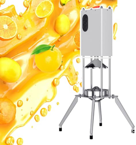 Exprimidor automático de limón de alta resistencia, exprimidor eléctrico de cítricos de 58 W, exprimidor de jugo de naranja profesional para uso comercial y doméstico, extrae de manera eficiente el