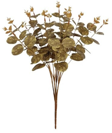 Künstliche grüne Pflanze, künstliche Eukalyptusblätter, Zweige für Hochzeit, Party, Kunstblumenarrangement, Blumenstrauß, Heim- und Gartendekoration