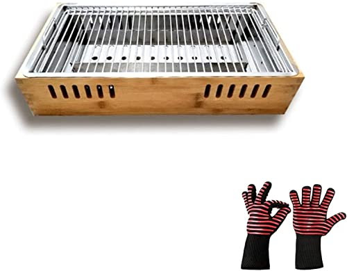 Plla de Barbacoa para Exteriores, Interior y Exterior, plla de carbón, pllas de carbón de bambú portátiles, pllas de Barbacoa de carbón, Barbacoa Comercial, Estufa de Kebab, Horno de