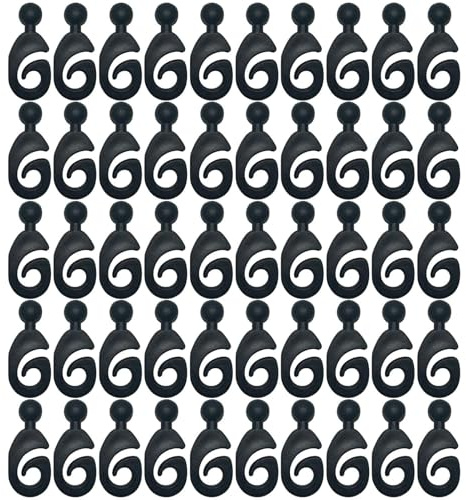 Patio Hooks - Hangers de Techo Resistente a la óxido de Servicio Pesado y versátiles | Balcony Curtin Drapes, Perchas de Plantas de pérgola, Ganchos de de Interior, Anillos de Pared de baño,