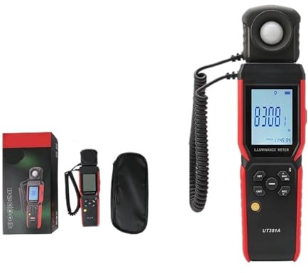 Luxmètre numérique Luxmètre Numérique UT381A 400000 Fiable Et Sûr avec Application Bluetooth, Correction des Couleurs pour Maisons, Agriculture et entrepôts