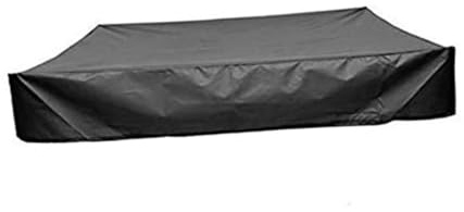 SEWACC Funda para Arenero Cuadrado Lona Oxford Resistente con Cordón Protección Exterior para Piscina y Jardín Cubierta Antipolvo y Lluvia para Parque Infantil