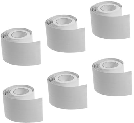PENIKOKO 6 rollos Zócalo Autoadhesivo PVC Moldura Adhesiva Flexible para Pared y Suelo Decoración Vinilo sin Herramientas Fácil Instalación Interiores y Exteriores