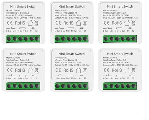 HEIBTENY Interrupteur intelligent 16A pour Zigbee 3.0, module relais disjoncteur de contrôle 2 voies, commande vocale par application, fonctions minuteur et relais, pour interrupteurs intelligents