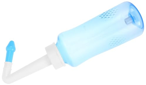Flacone Lavaggi Nasali Manuale 300ml in Pp Portatile per Pulizia | Bambini e Adulti, Confezione Borsa, Uso Versatile, Aiuta Lavaggio e Pressione Nasale