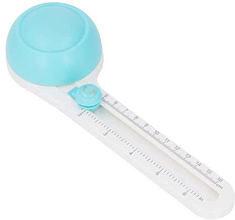 Drfeify Taglierina Circolare, Materiale ABS, Rotazione di 360 Gradi, Taglierina Circolare Regolabile per Scrapbooking con Scala Chiara per un Intervallo di Taglio Preciso da 10 Cm a 32 Cm