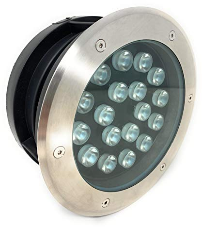 vetrinein rete Faretto ad incasso calpestabile 18 led 18 watt segnapasso carrabile luce bianca 6500k calda 3000k naturale 4000k da esterno IP67 (Luce Fredda 6500k) X41