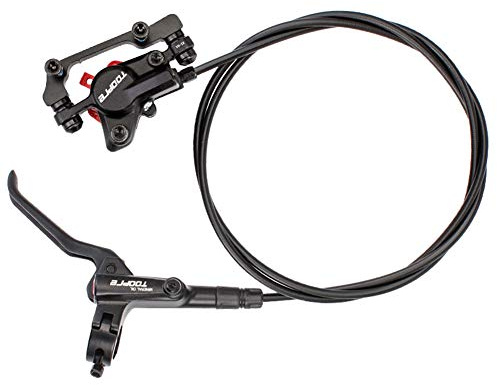 WANGQI Hydraulische Bremsen Set, Fahrrad Scheibenbremse Set Mtb Mountain Bike Öl Scheibenbremse Rotor Hebel (Ölschale hinten links)