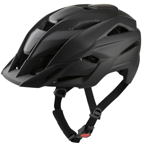Alpina Stan MIPS TOCSEN - Smarter & Leichter All-Mountain MIPS Fahrradhelm Mit Sturzsensor & Notrufsystem Für Erwachsene, Black matt, 60-64 cm