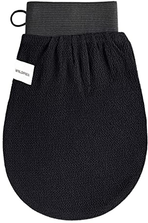 Wildpier Beauty Luxe Deep Exfoliating Glove - Biodegradable Viscose, Body Exfoliator Improves Skin Texture, Exfoliating Face Scrub Reduces Acne, Dead Skin Remover for Body, Body Scrubber Exfoliator