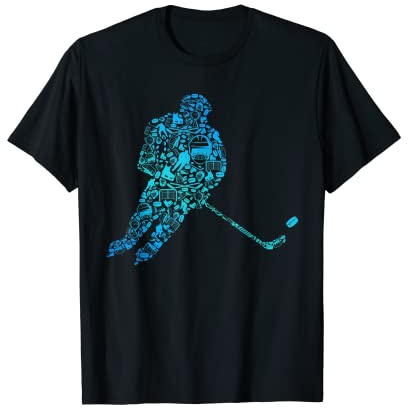 Cool Hockey Graphic Hockeyspieler Eislaufen Eishockeyspieler T-Shirt