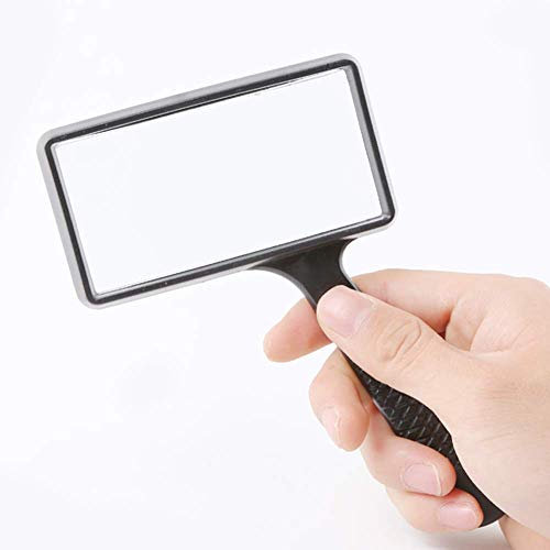 QHYTL Handlupe, 95 55 mm Lupe, 4-fache Vergrößerung - Leselupe für Senioren, Sehbehinderte, Hobbys und Bastelarbeiten