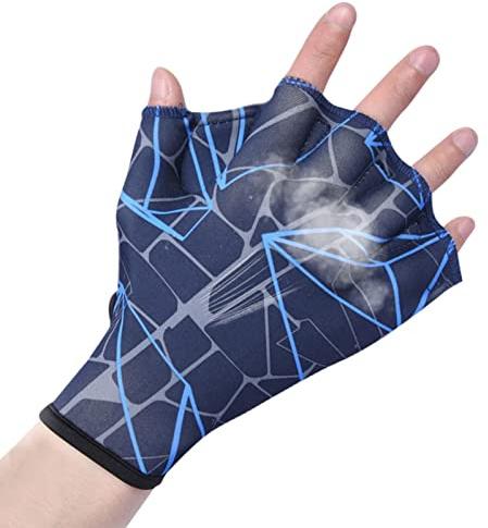 Guantes acuáticos – Guantes de natación para entrenamiento, aletas de mano para hombres, mujeres, adultos, niños, suministros de entrenamiento acuático, suministros de entrenamiento acuático Bavokon