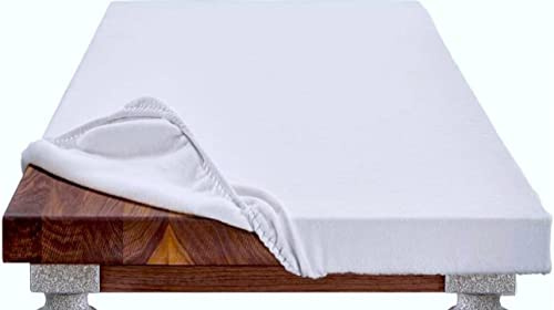 SpazioTessile - Mollettone Tavolo Quadrato SalvaTavolo SottoTovaglia in Feltro, Tovaglia Copritavolo Lavabile con Elastico Perimetrale, Proteggitavolo da Urti Graffi, 120x120cm per Tavolo 100x100cm