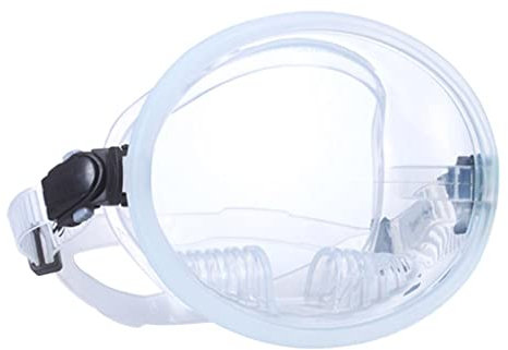 pistro Vollgesichtsmaske für Schnorchel, zum Seerfischen, Tauchen, Schnorcheln und Freitauchen, verstellbar, auslaufsicher, transparent