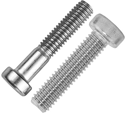 Techtanium® Zylinderschrauben M5 x 16 mm mit Innensechskant [niedrige Form] aus Edelstahl A2 (20 Stück) | Zylinderkopfschrauben | Gewindeschrauben | DIN 7984